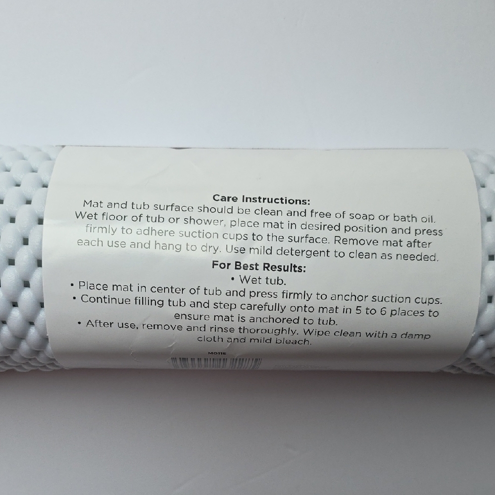 Comfort Bay White Waffle Cushion Tub Mat - Picture 9 of 9